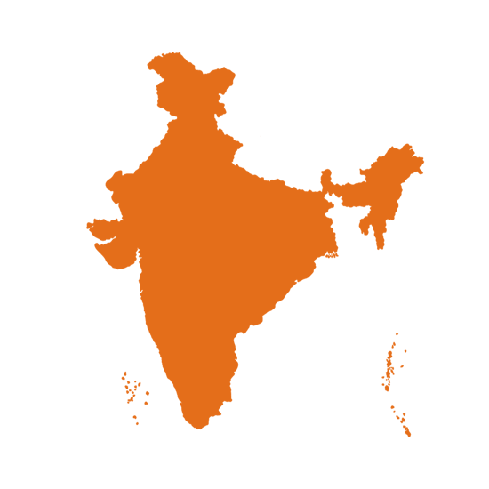 India map.
